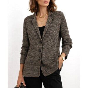 Falconeri Sweater Blazer Unstructured Knit Cardigan